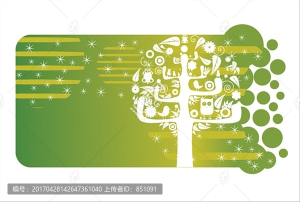樹木背景插圖