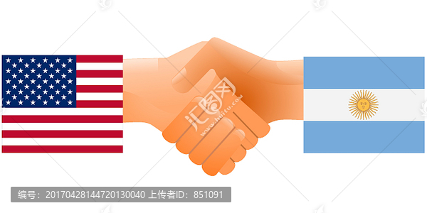美國(guó)和阿根廷的友誼標(biāo)志
