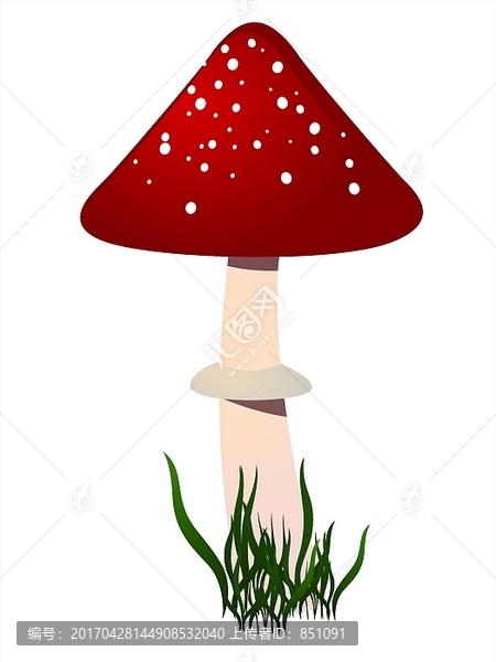 鵝膏菌矢量圖