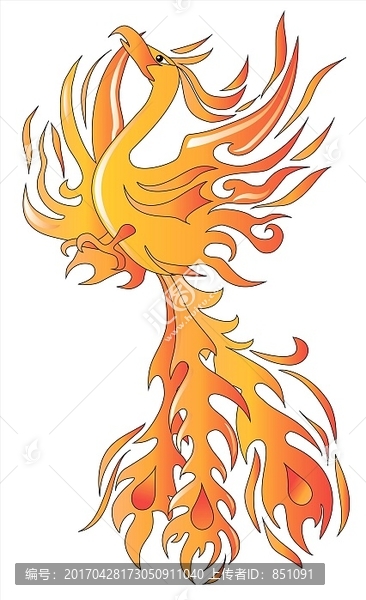 鳳凰矢量圖
