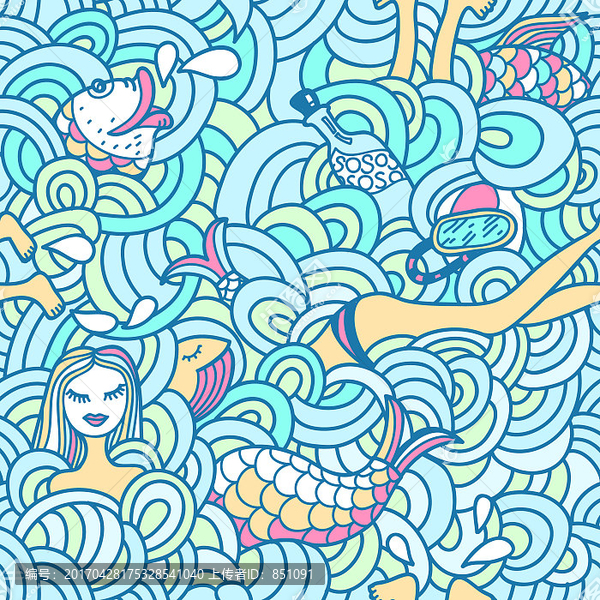 海洋生物矢量圖