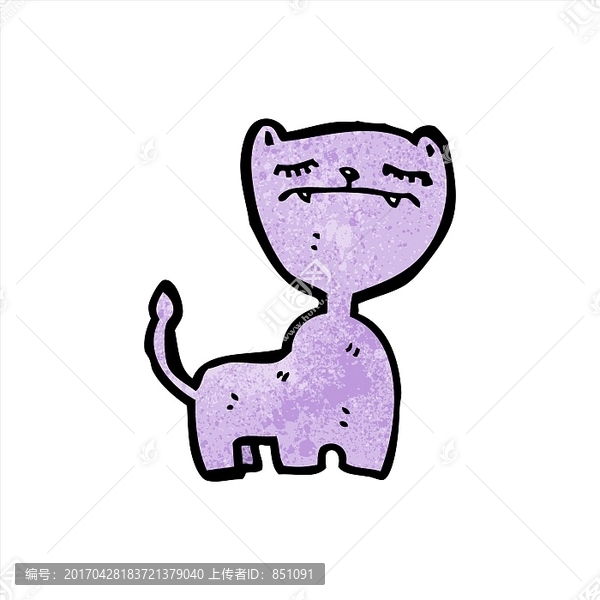 卡通貓咪矢量圖