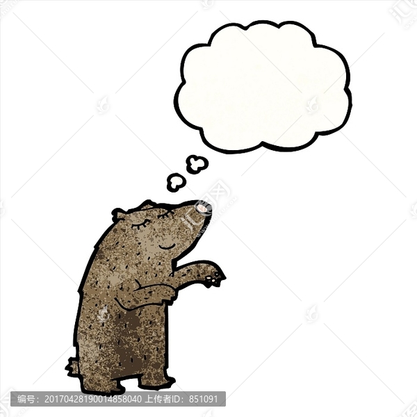 卡通動物熊插畫