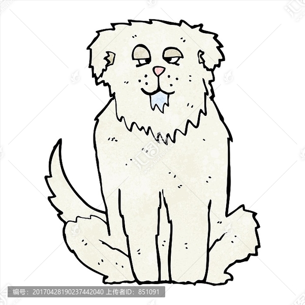 卡通動物狗狗插畫