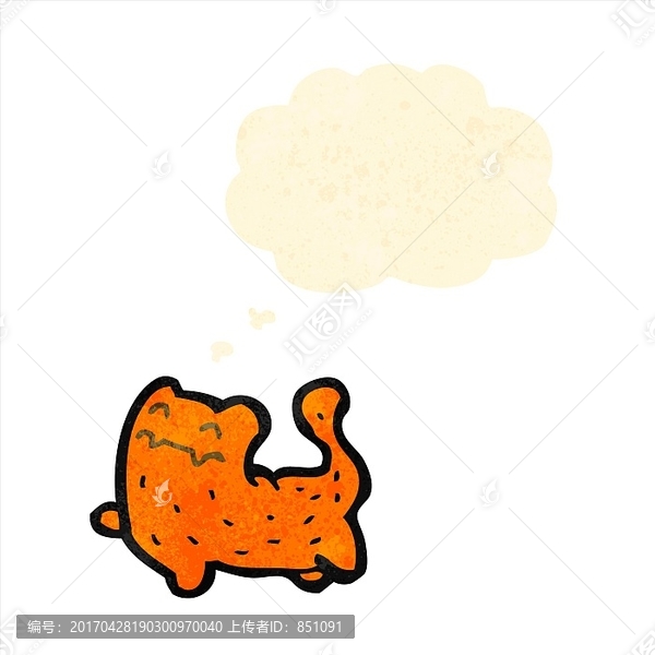 卡通動(dòng)物貓咪插畫(huà)
