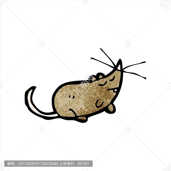 卡通動物老鼠插畫