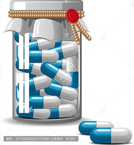 膠囊藥丸矢量圖