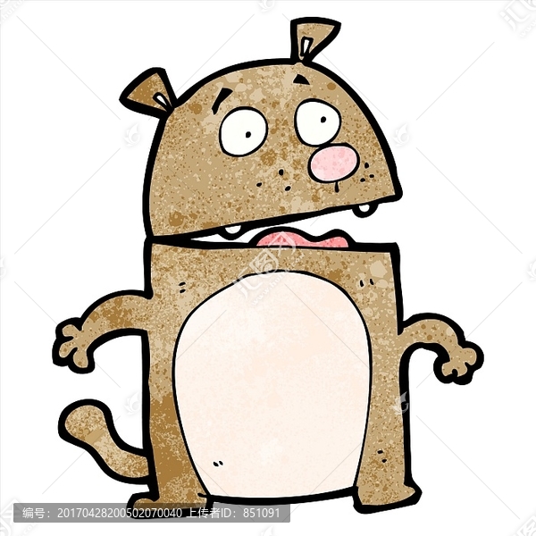 卡通狗狗插畫
