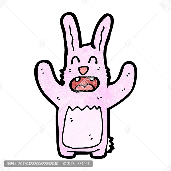卡通兔子插畫