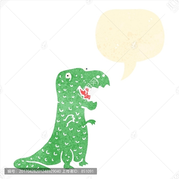 卡通暴龍插畫