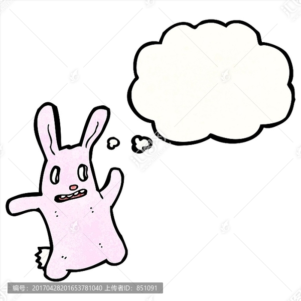 卡通動(dòng)物兔子插畫(huà)