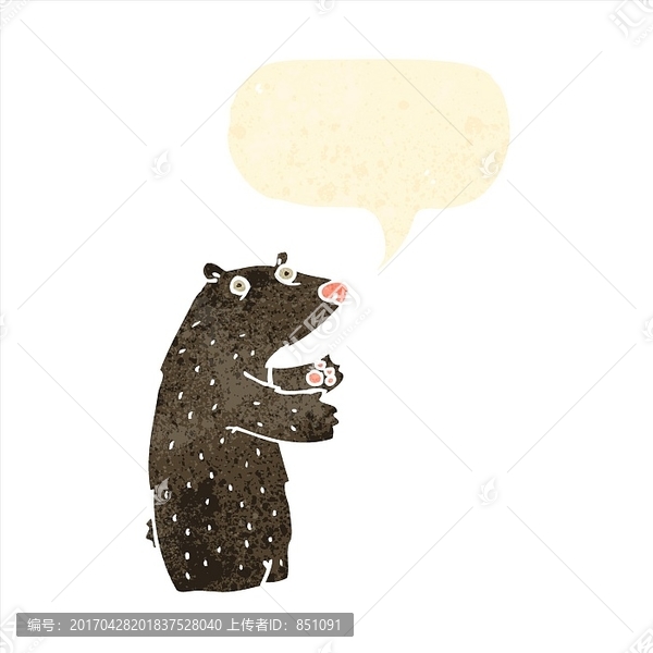 卡通熊插畫