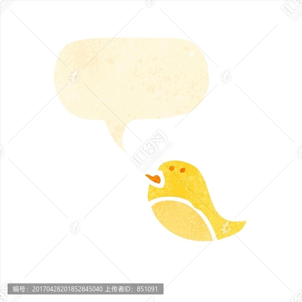 卡通小鳥插畫