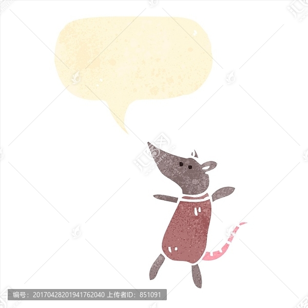 卡通老鼠插畫