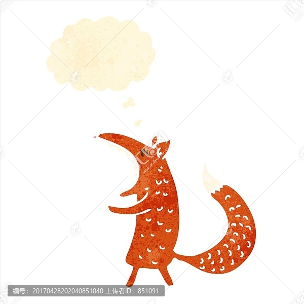 卡通狐貍插畫