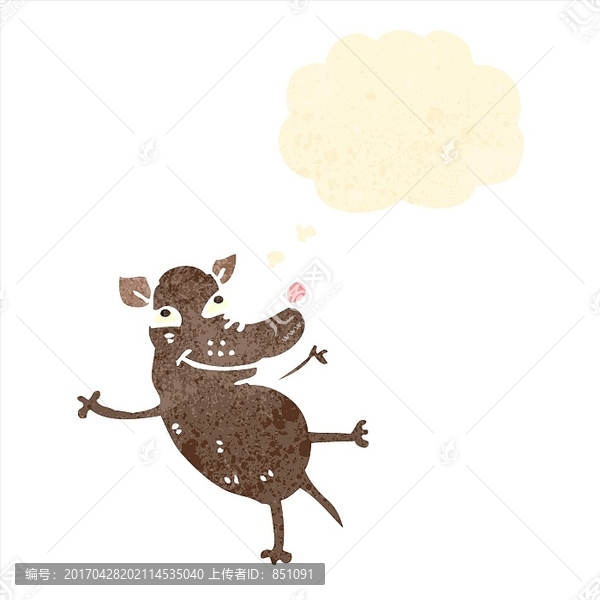 卡通狗狗插畫
