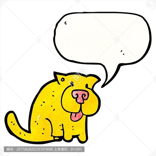 卡通狗狗插畫
