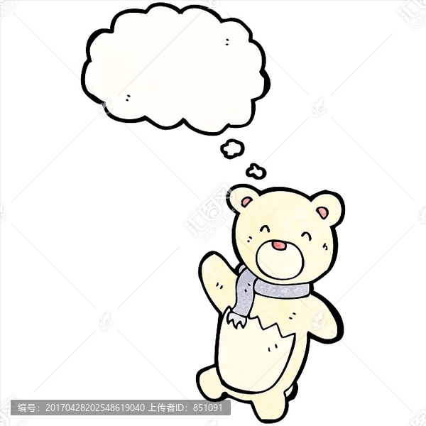 卡通小熊插畫