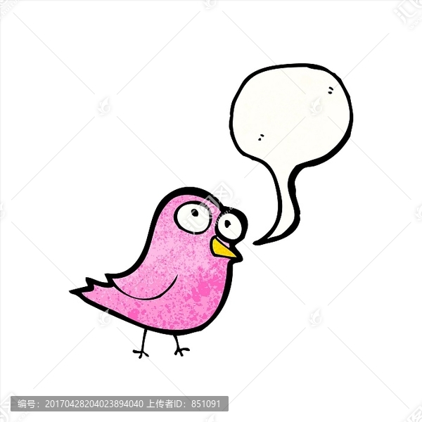 卡通小鳥插畫