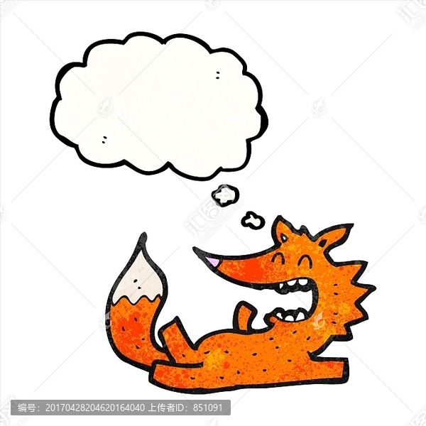 卡通狐貍插畫