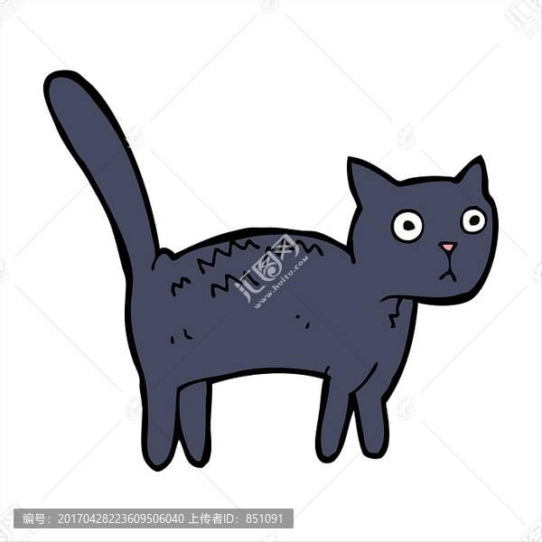 卡通動物貓咪插畫