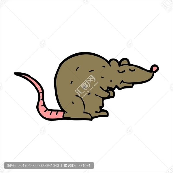 卡通动物老鼠插画