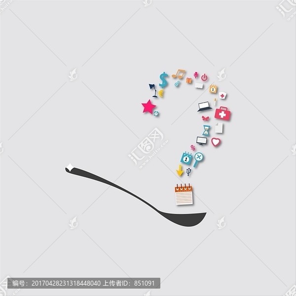 湯匙圖標(biāo)上的問(wèn)號(hào)