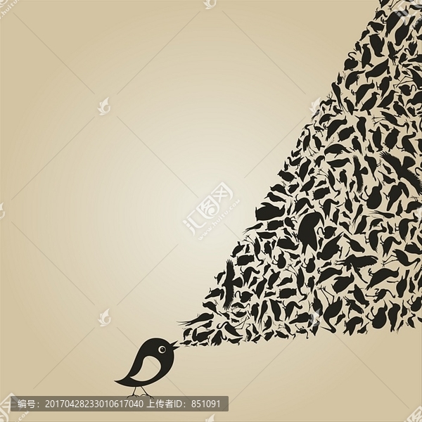 卡通動物矢量圖