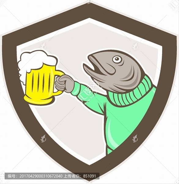 海洋魚矢量圖