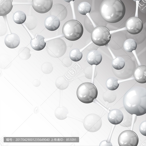 原子結(jié)構(gòu)分子模型矢量圖