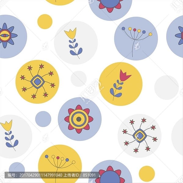 花紋矢量插畫
