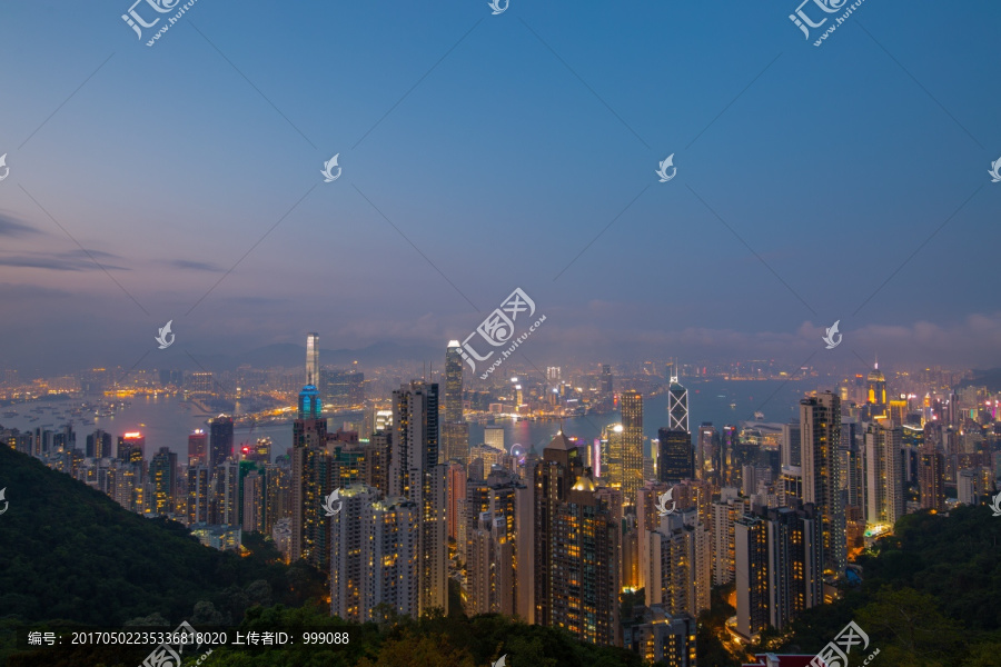 香港全景夜景