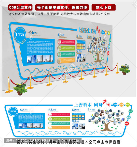 企业文化墙,平面图