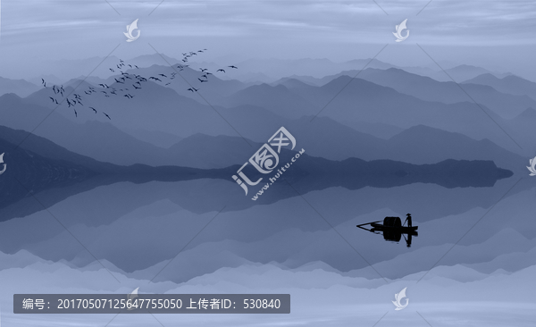 水墨山水畫