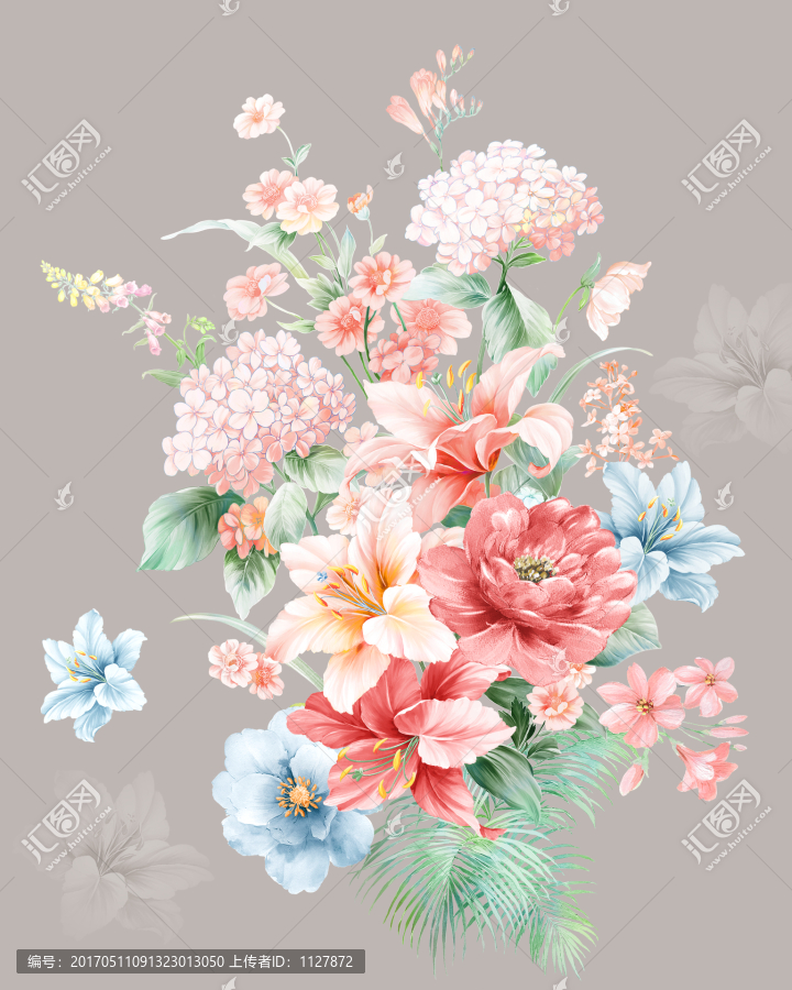 手繪花