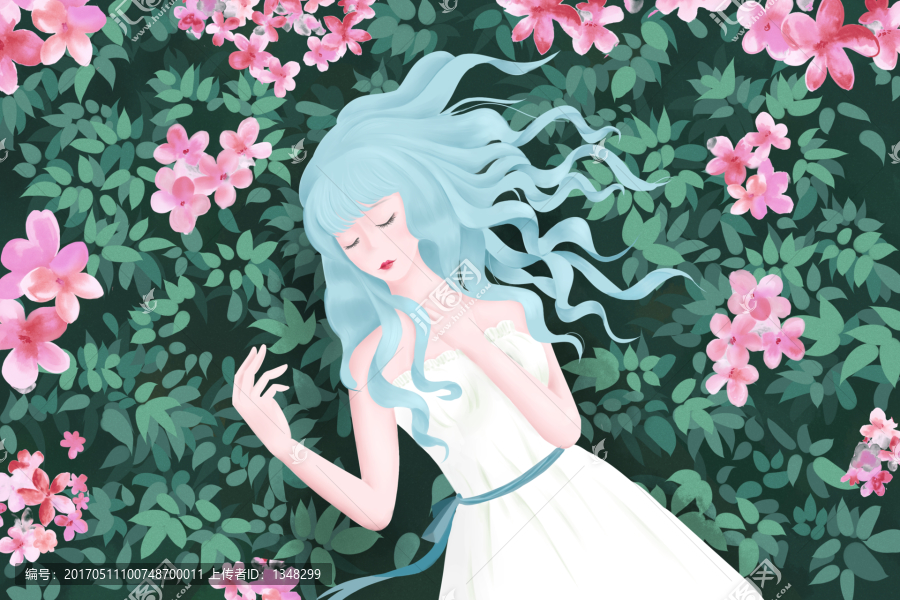 花叢少女