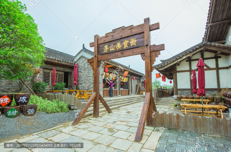 仿古风情建筑街景