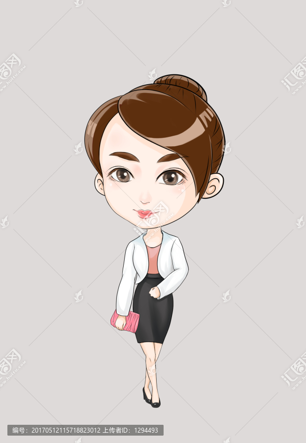 職業(yè)女性Q版