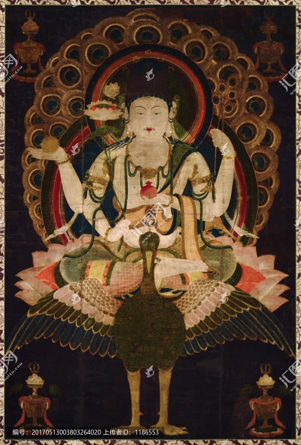 孔雀明王像