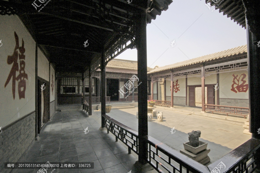 民清民宅建筑,中式庭院,围廊