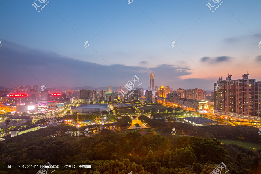 虎门镇全景夜景