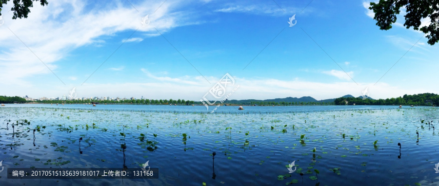 杭州西湖全景