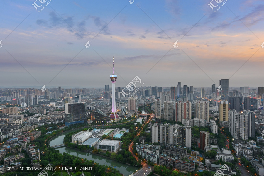 成都339电视塔夜景,高清