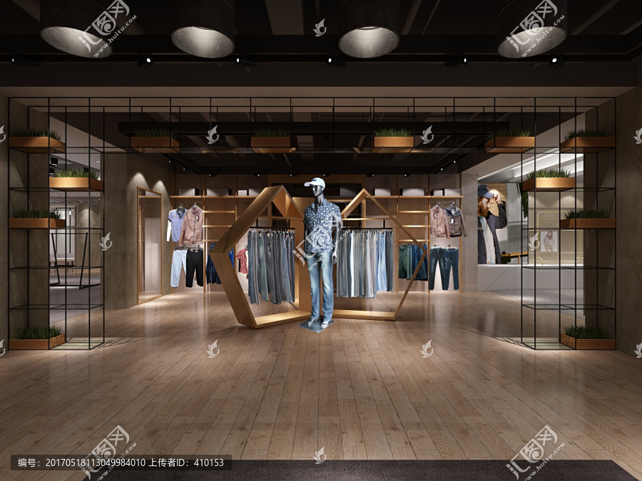 服裝店效果圖