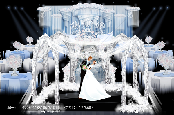 唯美藍(lán)色系婚禮