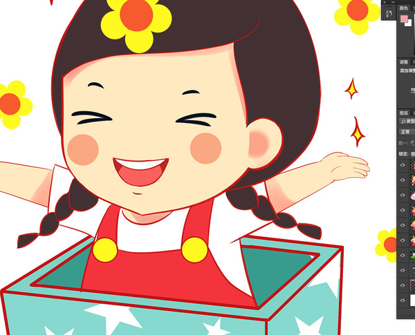 可愛卡通q版小女孩表情包