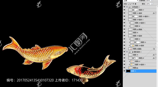 魚,內(nèi)有分層圖