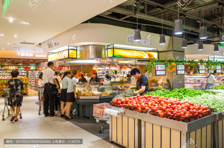 超市蔬菜食品区