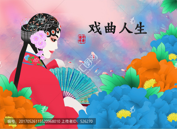 花旦臉譜,京劇人物