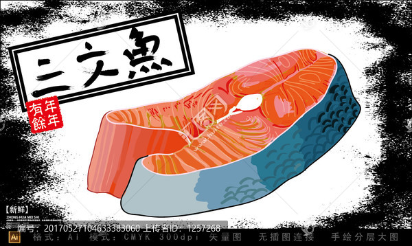 一塊三文魚